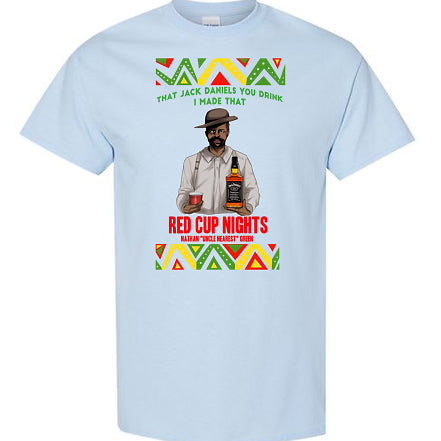 Red Cup Nights Unisex T-Shirts featuring Uncle Nearest