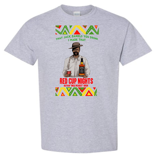 Red Cup Nights Unisex T-Shirts featuring Uncle Nearest